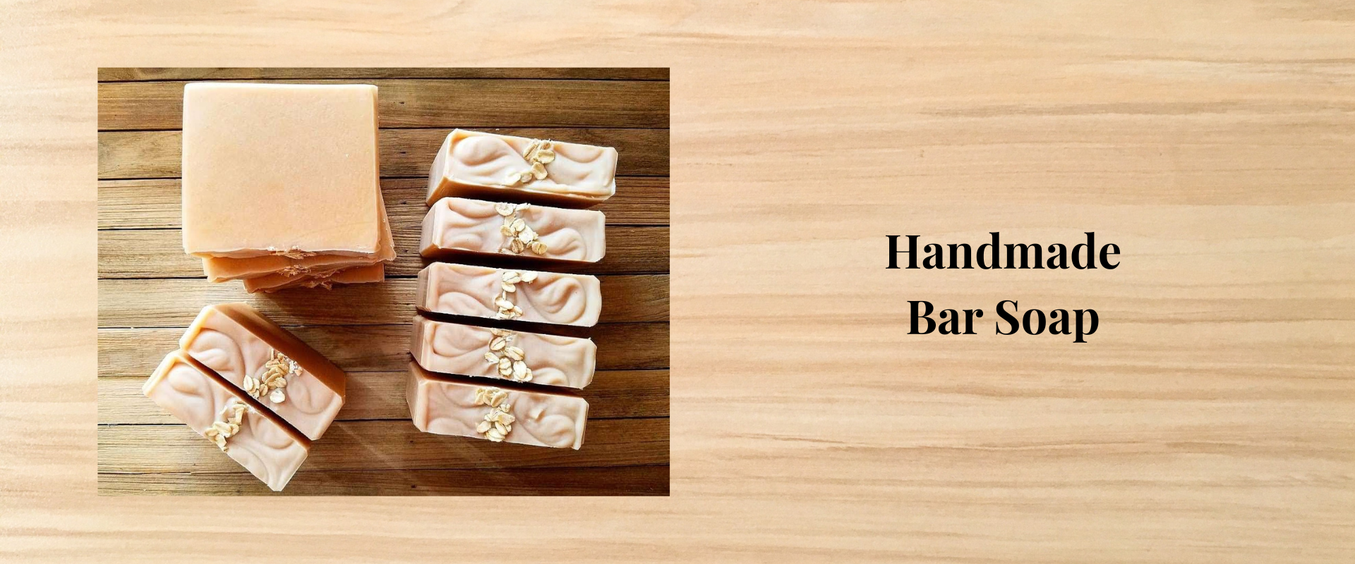 Handmade artisan soap in various scents, unscented, and colors.