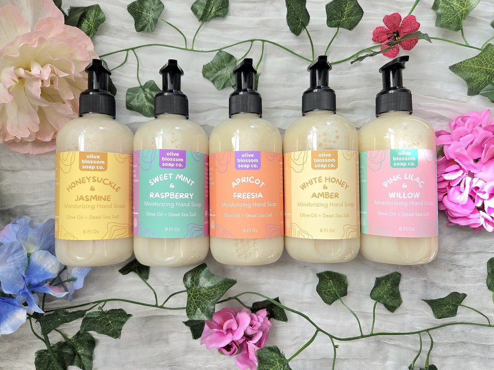 Liquid Hand Soap 4 Bottle Gift Set