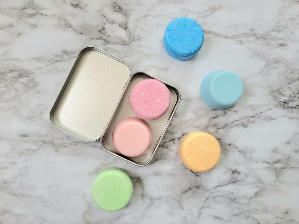 Travel Size Shampoo Bar And Conditioner Bar Set