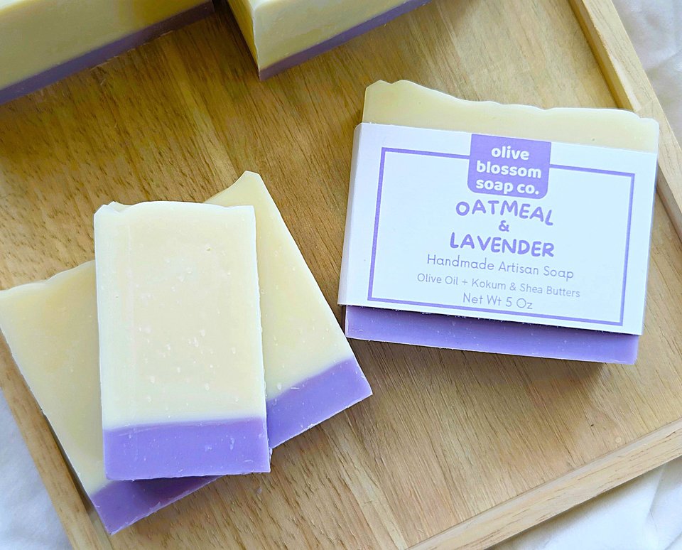Oatmeal & Lavender Essential Oil Soap
