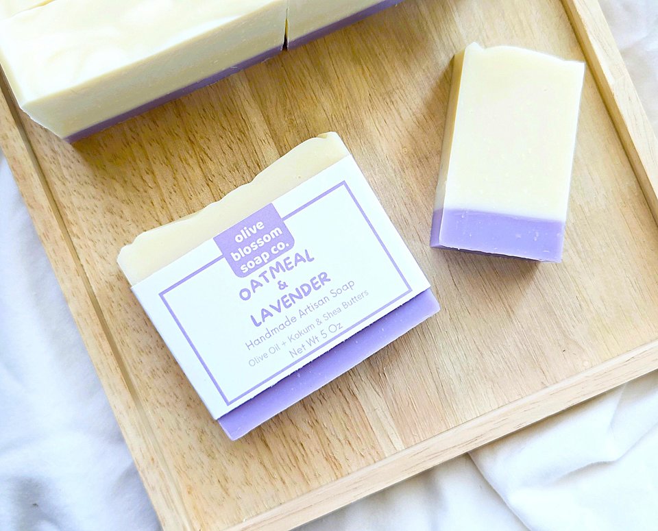 Oatmeal & Lavender Essential Oil Soap